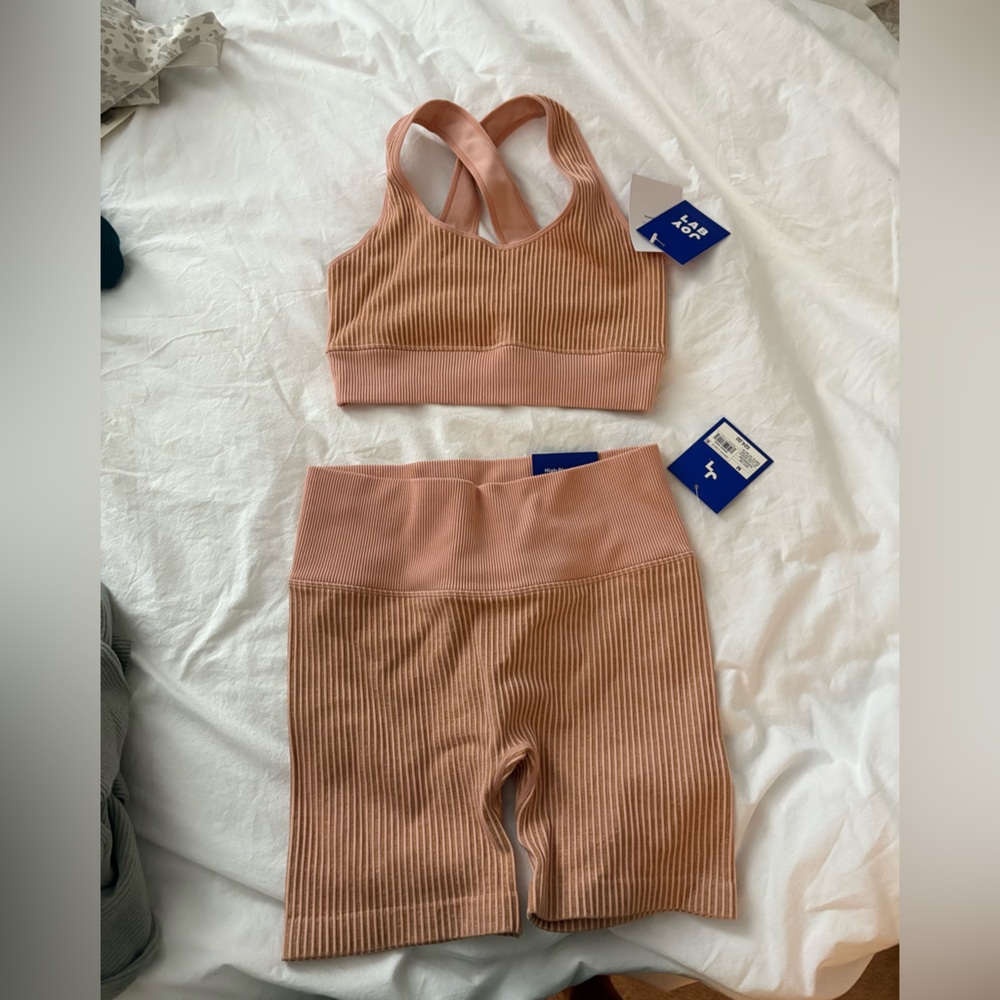 Ribbed Pink Two-Piece Set from Joylab NWT!